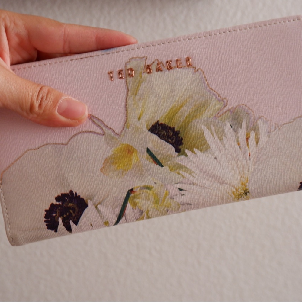 Ted Baker London Pink Floral wallet Key & Card Holder